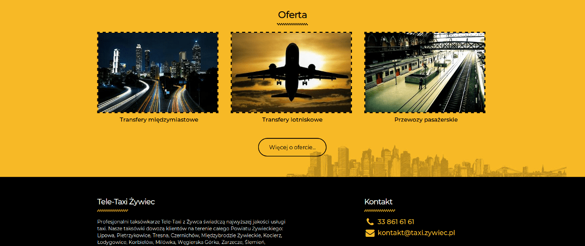 Oferta na www.taxi.zywiec.pl